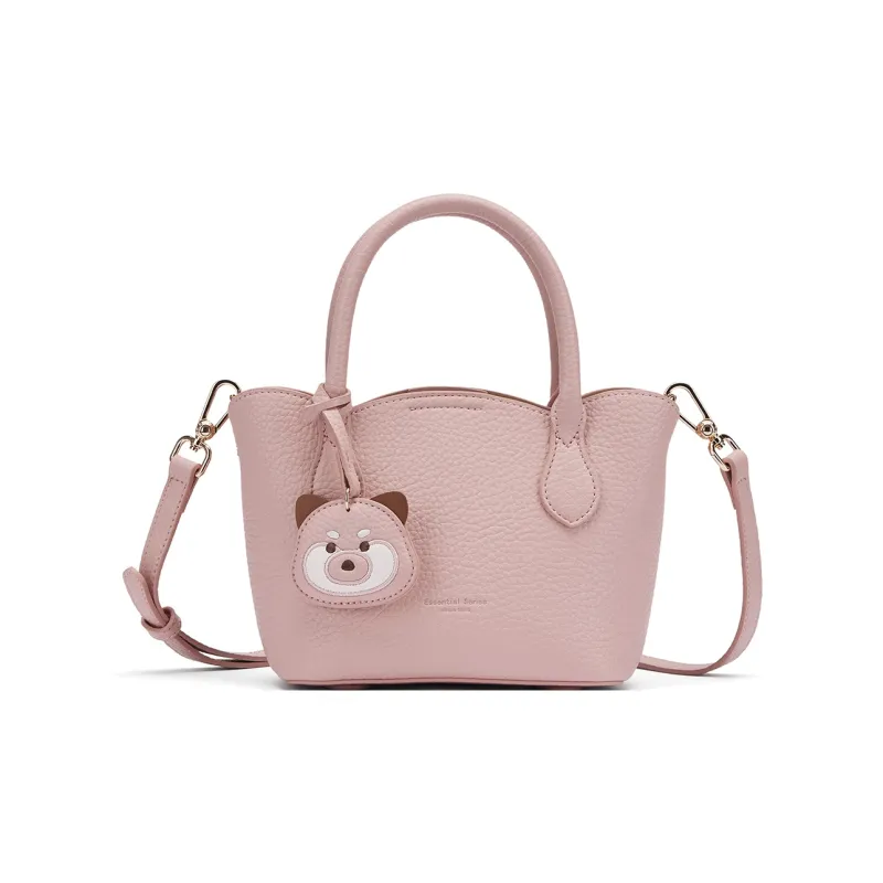 Hotwind Polyurethane Handbag Mini Women's Pink/Beige-5