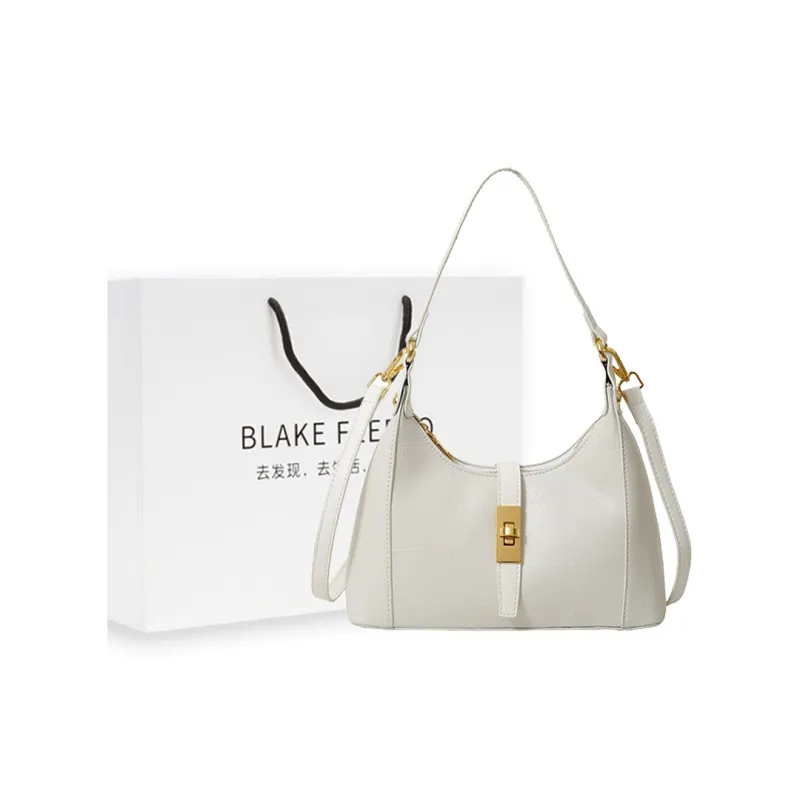 BLAKE FLEETO PU Crossbody Handbag Shoulder Bag Women's Black/White/Pink-0