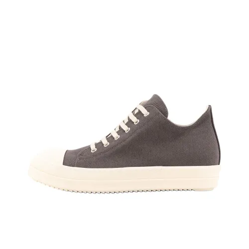 Rick Owens DRKSHDW Low Top Canvas Shoes Men's Dark Gray
