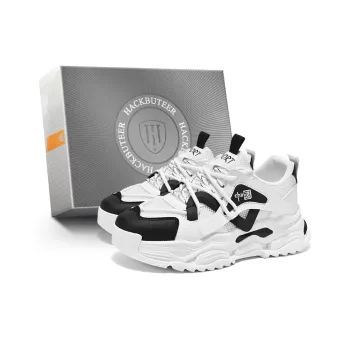 HACKBUTEER Low Top Chunky Sneakers Men's Box Included