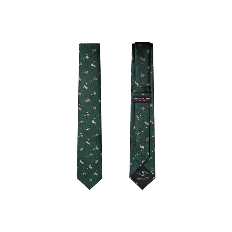 GIEVES CHARLES Mulberry Silk Ties Men's-6