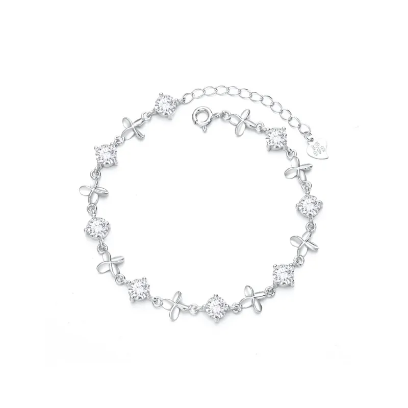 SINO GEM 999 Fine Silver Bracelets Women's-0