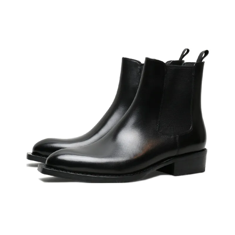 SAINTNJORD Short Chelsea Boots Men's Black-1