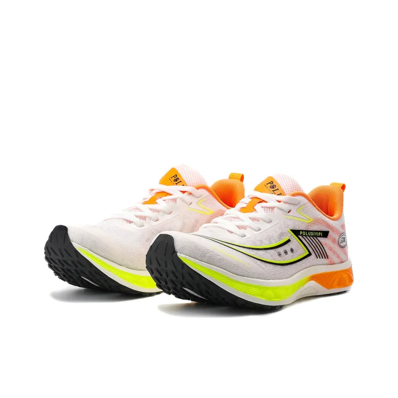 POLUDIYIPI Breathable Slip-Resistant Low-Top Sprint Running Shoes Unisex Elf Yellow-3