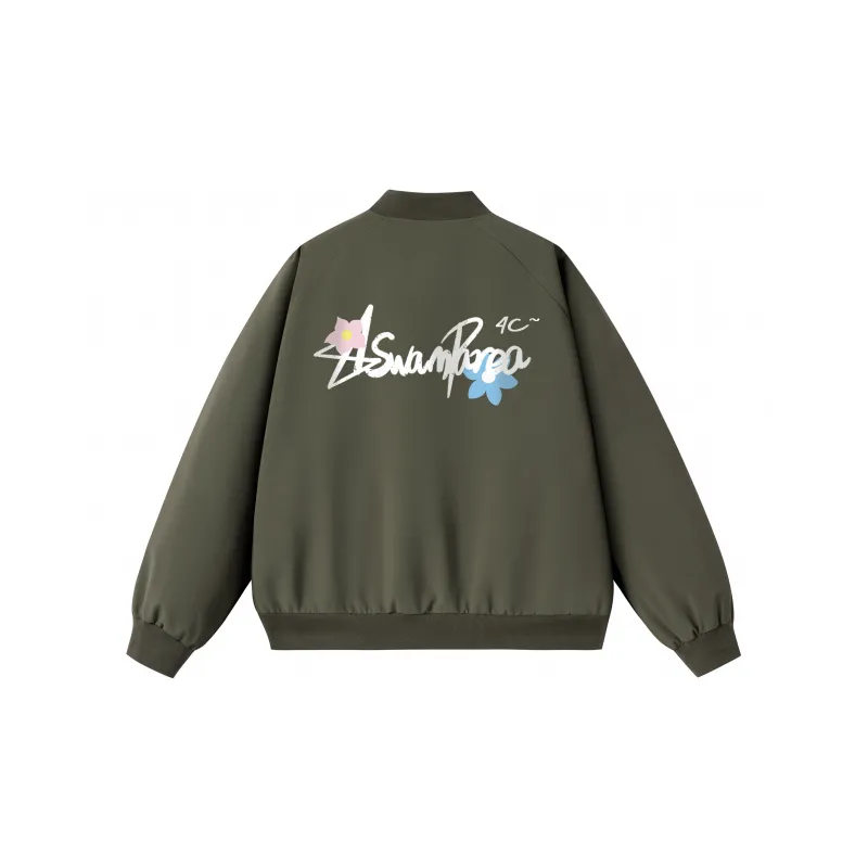 SWAMP AREA Baseball Jacket Unisex-5