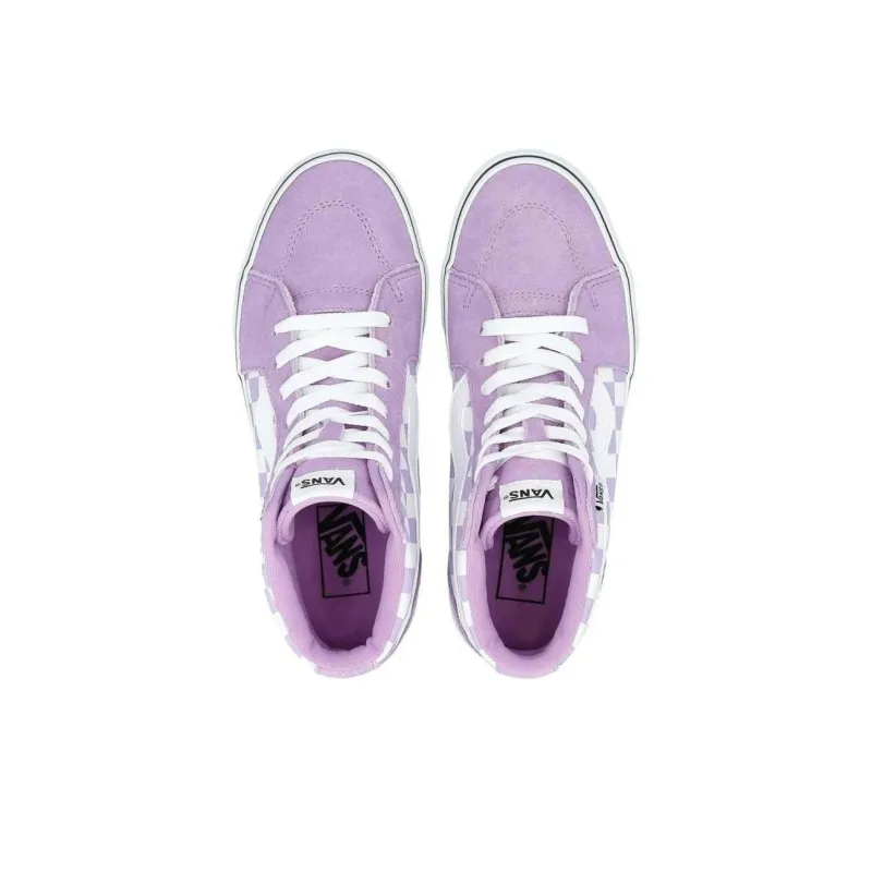 Vans Filmore Anti-Slip Wear-Resistant High-Top Skateboard Shoes Women's Purple-2