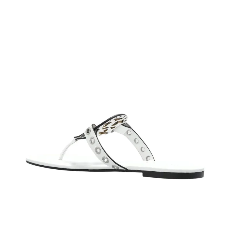 TORY BURCH Miller Quiet Flip Flops Women's White-3