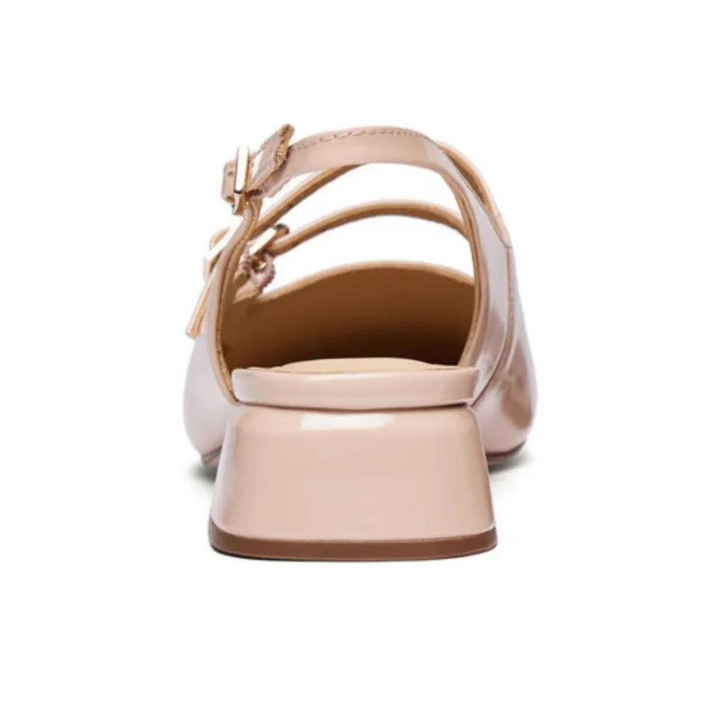 Clarks Daisy Collection Chunky Heel High Heels 6.5cm Women's Pink-3