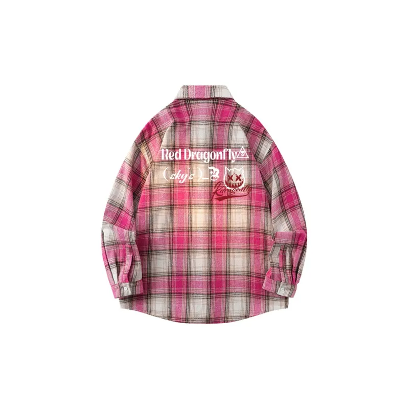 RED DRAGONFLY Shirt Coat Unisex-4