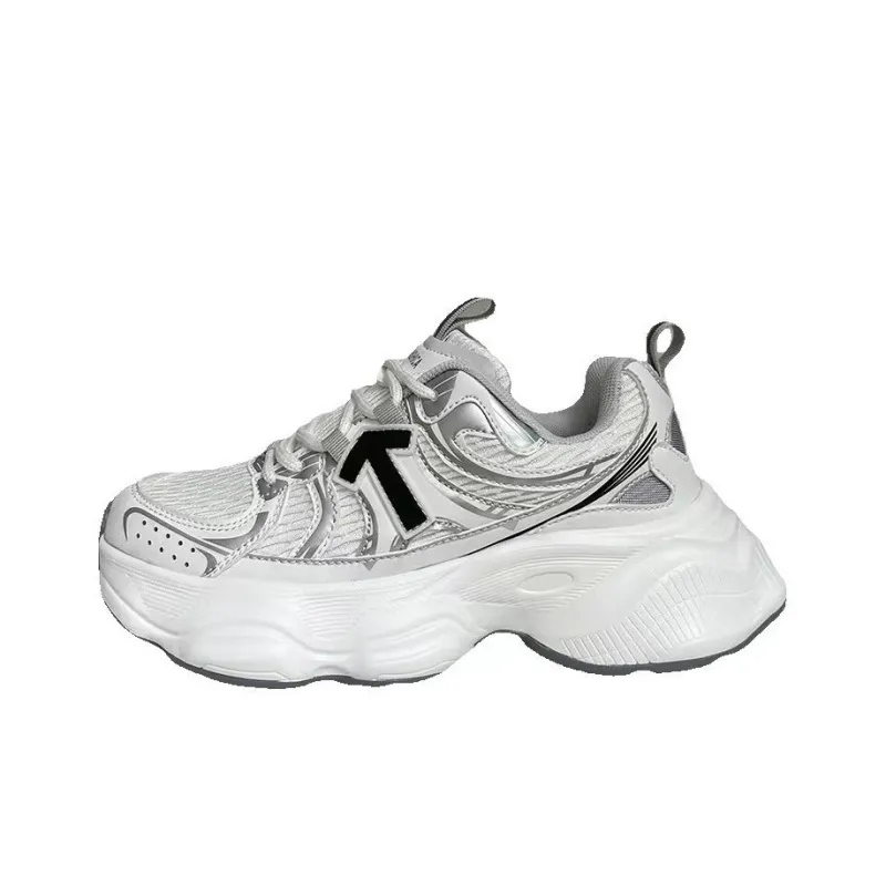 LURAD Coverage Low Top Chunky Sneakers Unisex White-0