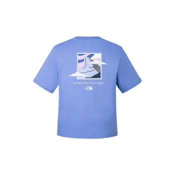 THE NORTH FACE Regular T Shirt Women's Blue Purple