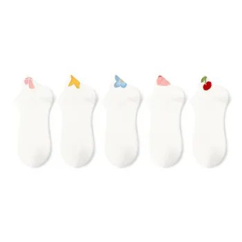 Primeet No Show Socks Women's 5 Pack Sour And Sweet, Adorable Style