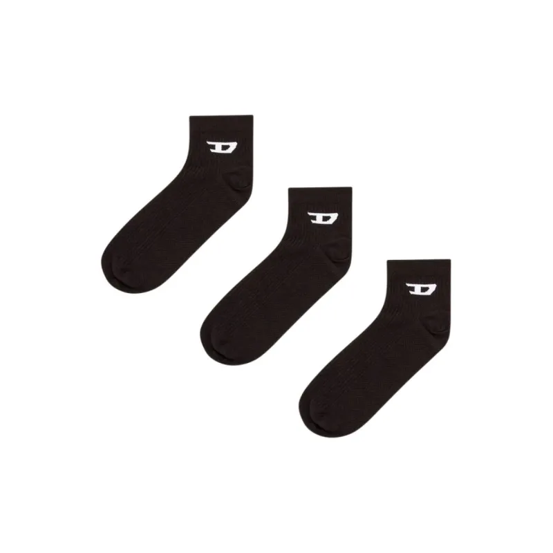 DIESEL Ankle Socks Men's 3 Pack Black-0