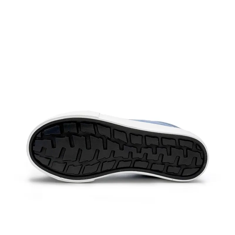 Mengsai Height Increasing Abrasion Resistant Lightweight Low Top Skateboard Shoes Unisex Sea Salt Haze Blue-5
