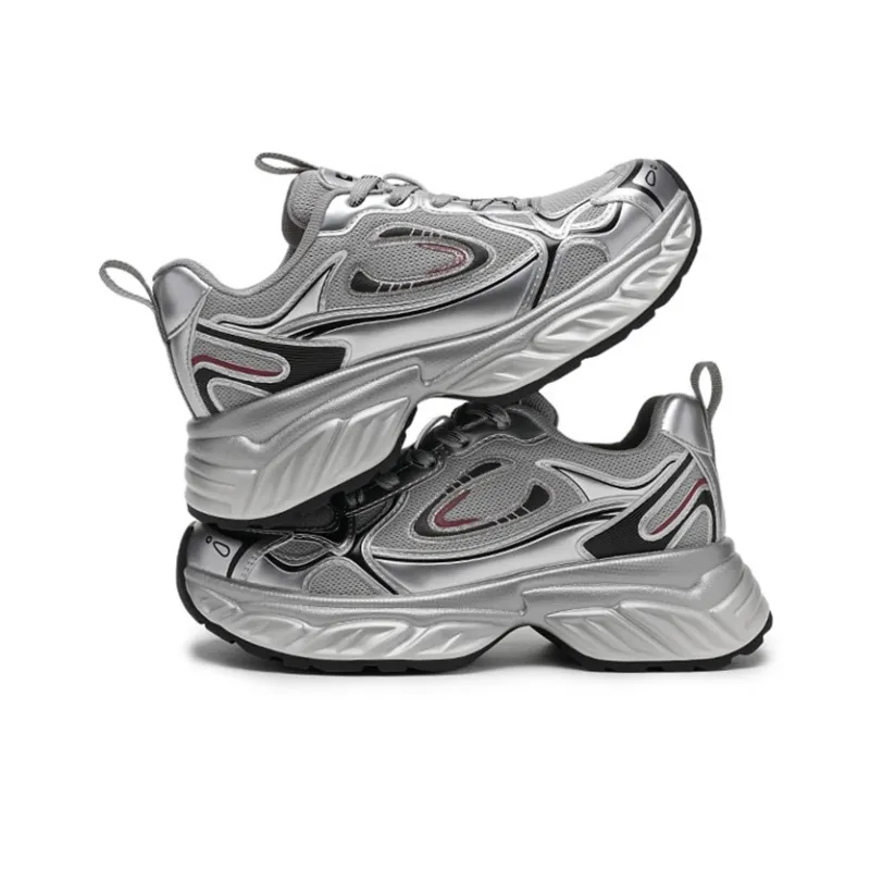 WOOS BOBO Cushioning Lightweight Height Increasing Low Top Chunky Sneakers Women's-3