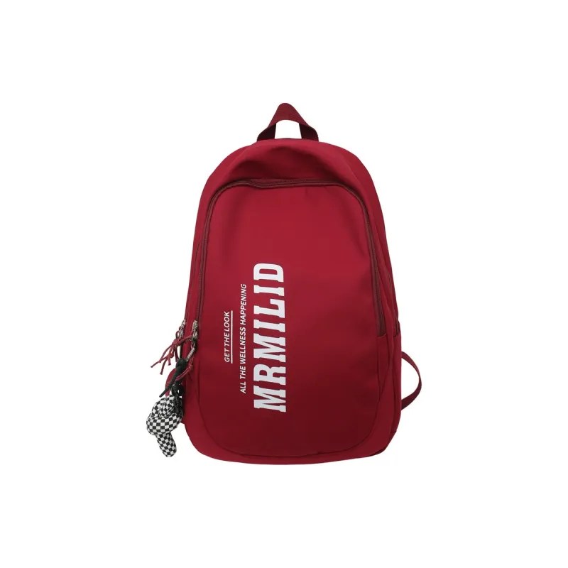 Travel Nylon Backpack Regular Unisex Black/White/Red/Blue-16