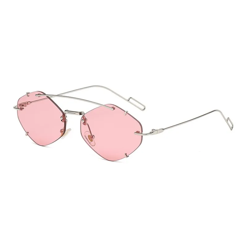 NOME Metal Plastic Irregular Shape Sunglasses Unisex-6