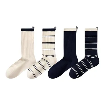 Temooues Mid Calf Socks Women's Combo Set