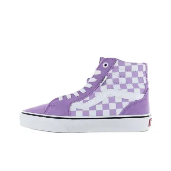Vans Filmore Anti-Slip Wear-Resistant High-Top Skateboard Shoes Women's Purple