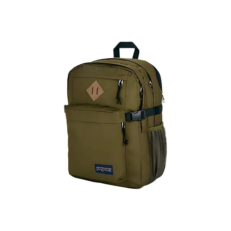 JanSport Polyester Laptop Backpack Unisex Army Green-2