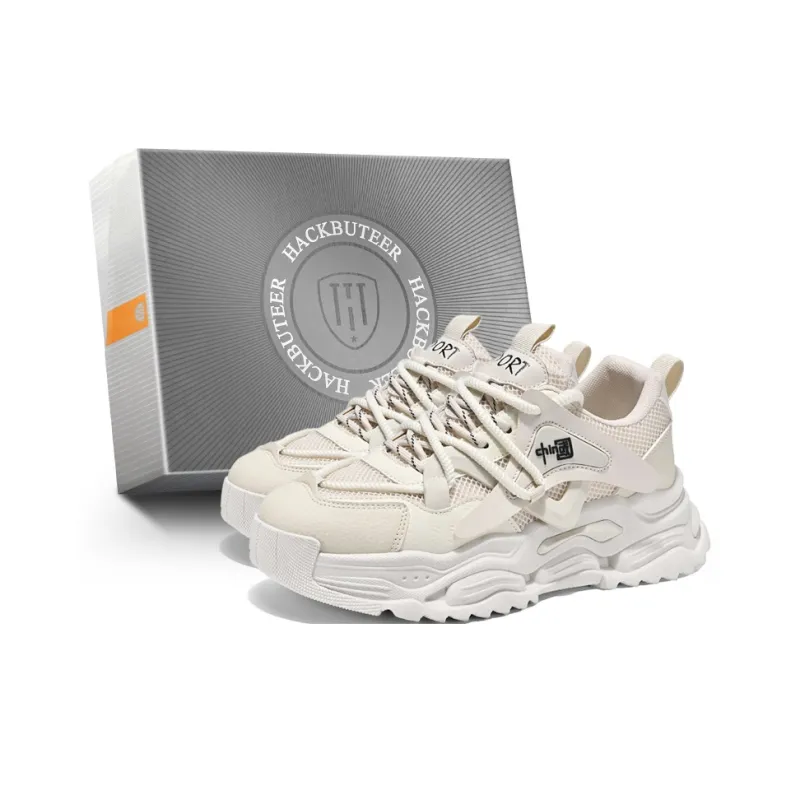 HACKBUTEER Low Top Chunky Sneakers Men's Box Included-12