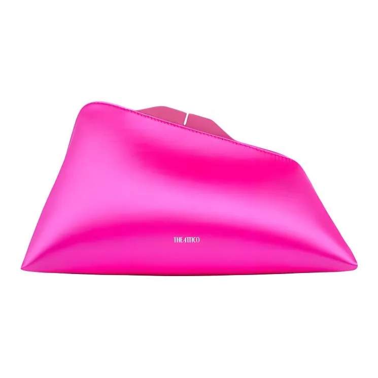 The Attico Logo Printed Asymmetric Clutch Bag-0