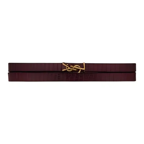SAINT LAURENT Leather Bracelets Women's Brown