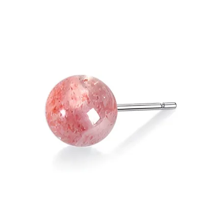GUDS GAVE Crystal Jade Stud Earrings Unisex-10