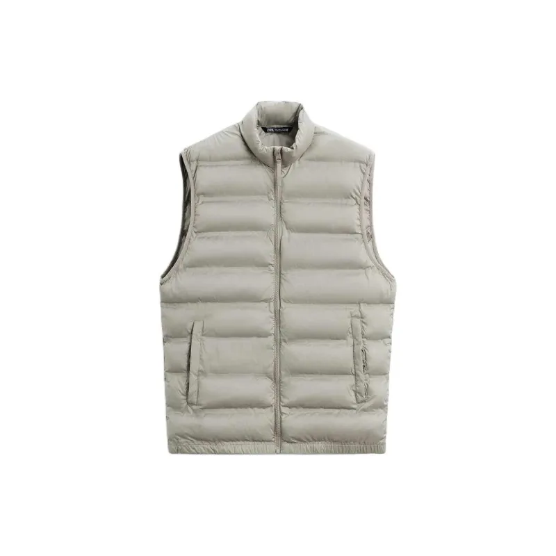 ZARA Vests Men Light Gray-0