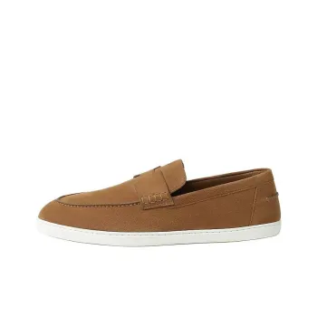 HERMES Job Casual Shoes Men's Brown