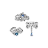 Irregular Pleated Ring 1 Pair