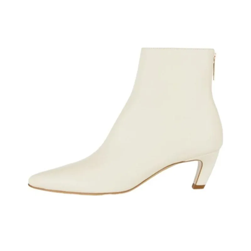 GABRIELA HEARST Clayton Ankle Boots 5cm Women's White-0