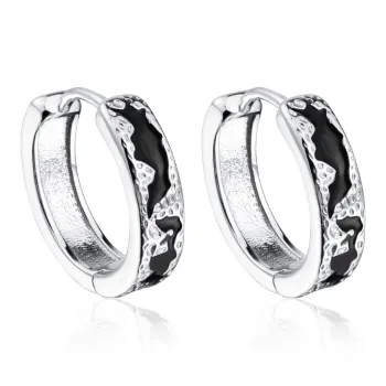 FOREVER MELODY 999 Fine Silver Earrings Men's