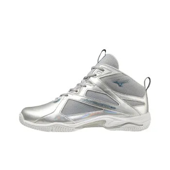 Mizuno Mid Top Training Shoes Unisex Silver Gray Loose Fit