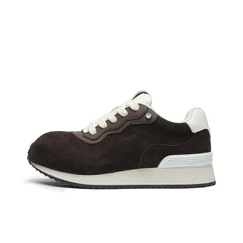 ESTEE GEEA Slip Resistant Low Top Casual Shoes Unisex Coffee