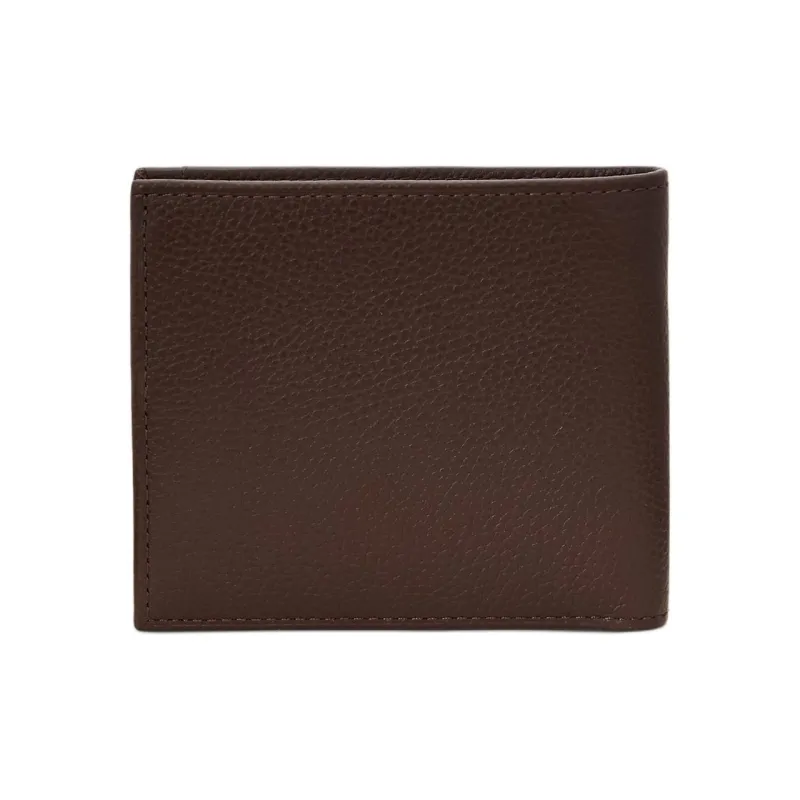 Polo Ralph Lauren Eggstone Grain Leather Wallet Men's Dark Brown-1