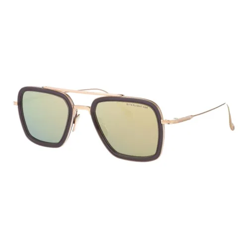 DITA Acetate Metal Aviator Sunglasses Men's Gold