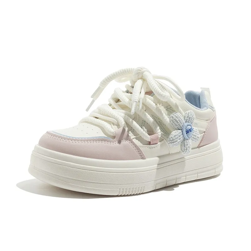 RUN MANNER Lightweight Height Increasing Slip Resistant Low Top Skateboard Shoes Women's-1