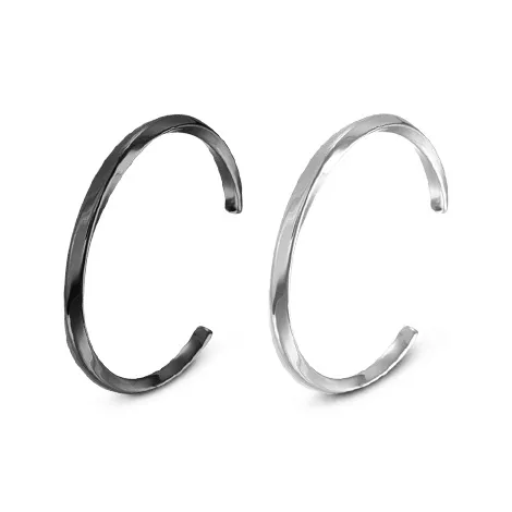 LuluCanaan Titanium Steel Bangles Unisex-0