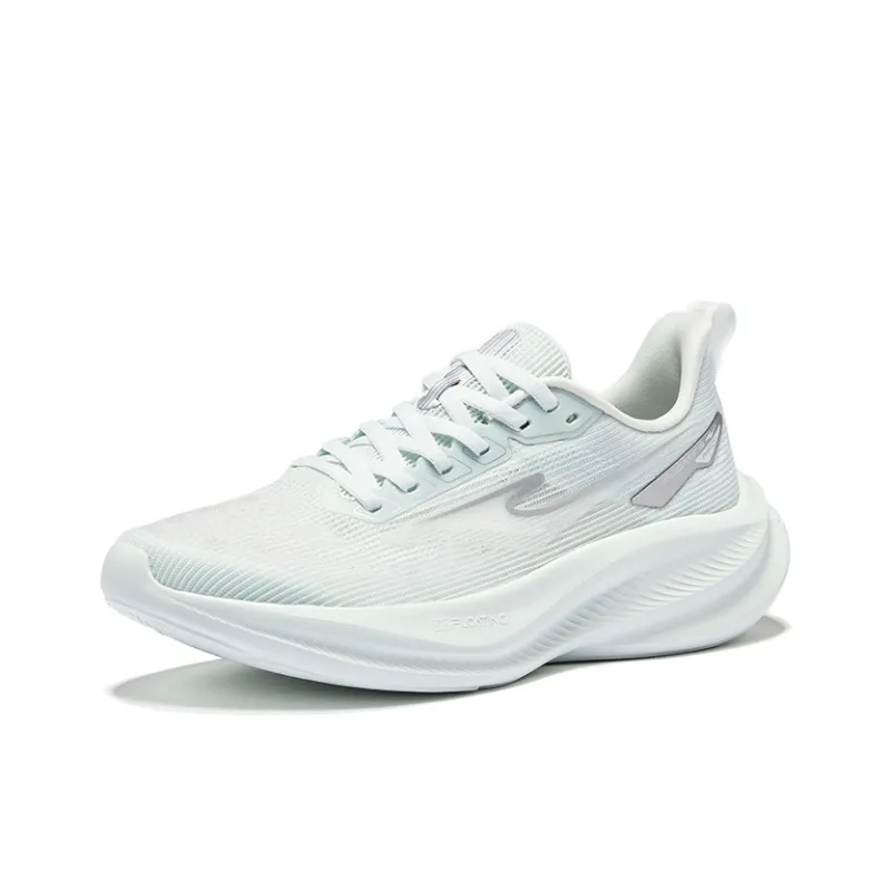 Erke Cushioning Lightweight Breathable Low-Top Training Running Shoes Women's Snowflake Paste Bright Silver-2