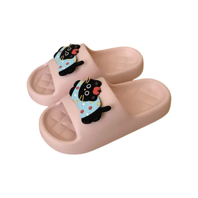 Thin Strips Sandal Slippers Black-18