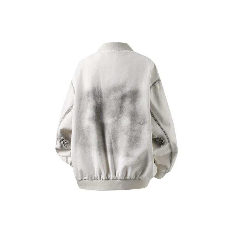 RIEZU Denim Jacket Unisex White-1
