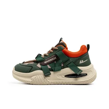 WARRIOR Chunky Sneakers Men Low Top Orange