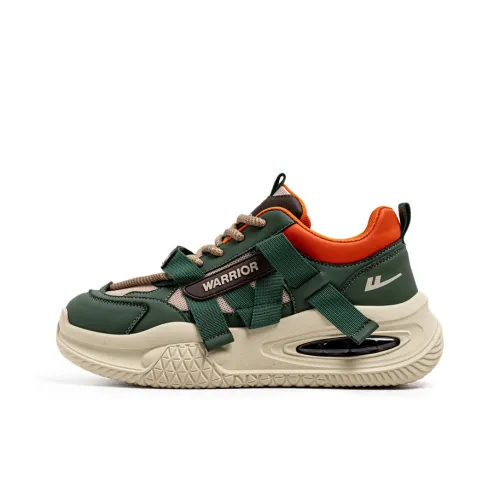 WARRIOR Chunky Sneakers Men Low Top Orange