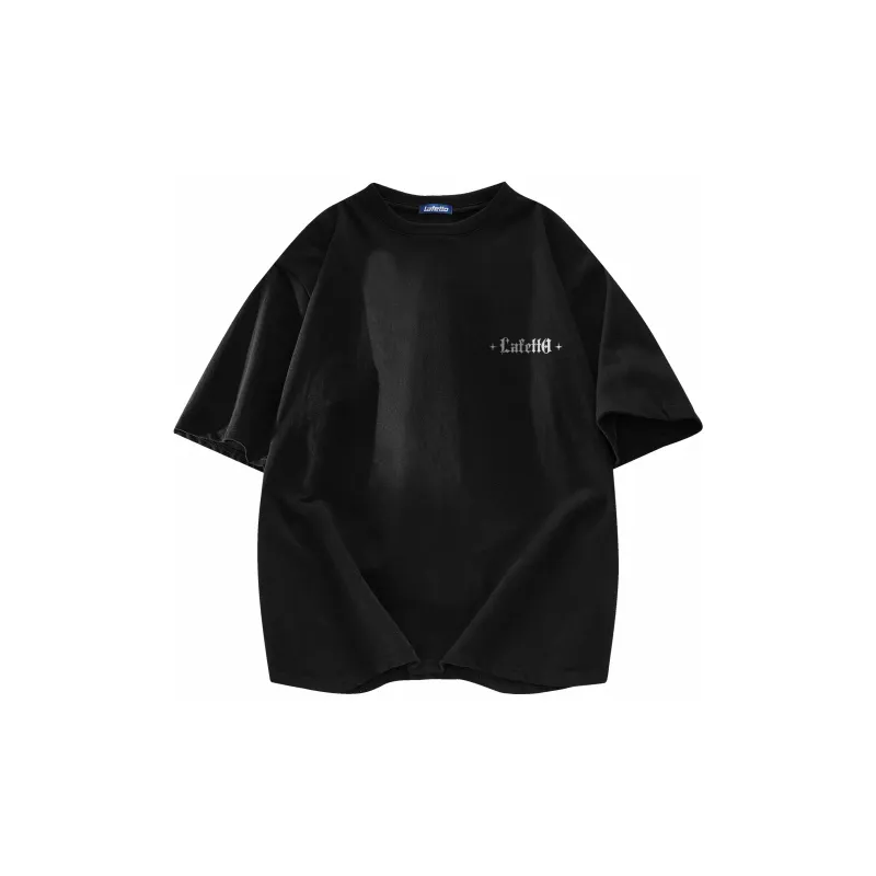 Lafetto T-Shirt Unisex Light And Shadow White Rose Red-3