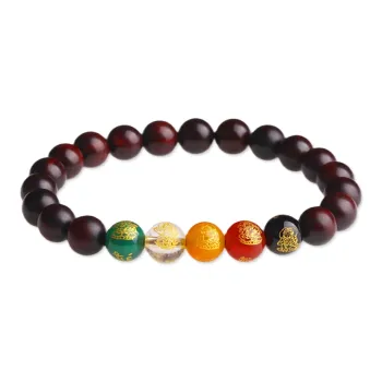 Yeon yun Jewelry Rosewood Wooden Bracelets Unisex