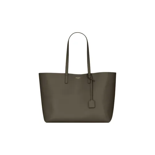 SAINT LAURENT Split Cow Leather Tote Bag, Shopping Bag, Shoulder Bag Tubas Women's Light Musk