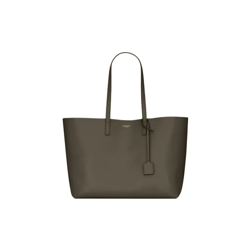 SAINT LAURENT Split Cow Leather Tote Bag, Shopping Bag, Shoulder Bag Tubas Women's Light Musk-0