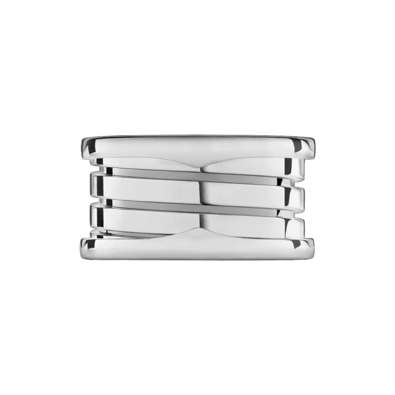 BVLGARI 18K White Gold Rings Unisex Silver-2