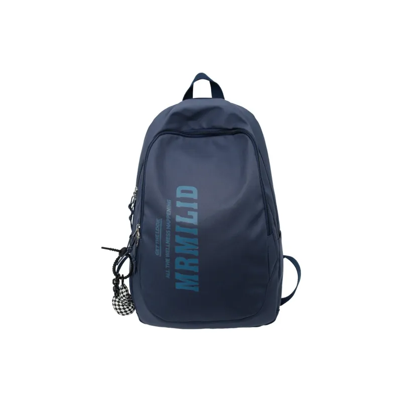 Travel Nylon Backpack Regular Unisex Black/White/Red/Blue-23